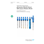 Endres+Hauser pH sensors CPSx1E, CPFx1E ORP sensors CPSx2E, CPFx2E Mode d'emploi