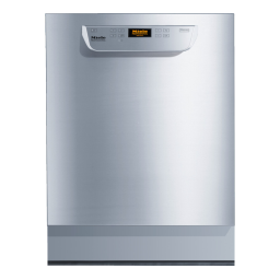 Miele PG 8056 U Lave-vaisselle à eau renouvelée encastrable Mode d'emploi | Fixfr