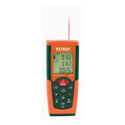 Extech Instruments DT200 Laser Distance Meter Manuel utilisateur | Fixfr
