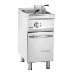 Bartscher 286917 Deep fat fryer 700, W400, 23L Mode d'emploi | Fixfr