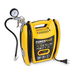 Powerplus POWX1705 COMPRESSOR 1100W OIL FREE +ACC Manuel du propriétaire | Fixfr