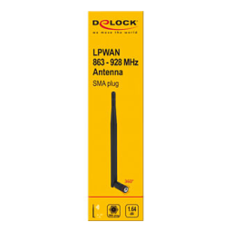 DeLOCK 12616 LPWAN 863 MHz - 928 MHz Antenna SMA plug 1.64 dBi omnidirectional Fiche technique | Fixfr