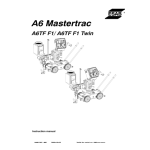 ESAB A6 Mastertrac A6TF F1 / A6TF F1 Twin Manuel utilisateur