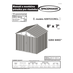 Spacemaker VRS63ANCL Versashed 6 ft x 3 ft Manuel utilisateur | Fixfr