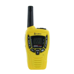 Cobra CXT385 Walkie Talkie Manuel utilisateur | Fixfr