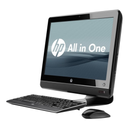 HP Compaq 6000 Pro All-in-One PC Manuel utilisateur | Fixfr