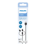 Philips DLC3104T/00 C&acirc;ble 3 en 1 : Lightning, USB-C, micro-USB Manuel utilisateur