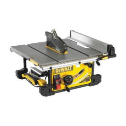 DeWalt DWE7491 Table saw Manuel utilisateur | Fixfr