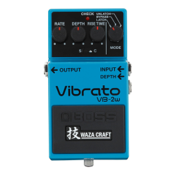 WAZA CRAFT series VB-2W Vibrato : AI Chat & PDF | Fixfr