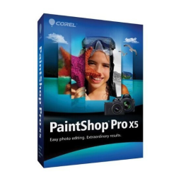 Corel PaintShop Pro X5 Manuel utilisateur | Fixfr