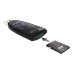 DeLOCK 91484 USB 3.0 SDHC / SDXC UHS-II Single Slot Card Reader 35 in 1 Fiche technique