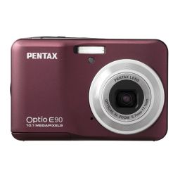 Pentax Série Optio E90 Mode d'emploi | Fixfr