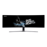 Samsung C49HG90DMM 49&quot; QLED Gaming Monitor with 32:9 Super Ultra-wide screen Manuel utilisateur
