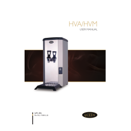 Coffee Queen HVA HVM Manuel utilisateur | Fixfr