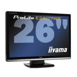 iiyama PROLITE E2607WS-1 Manuel utilisateur | Fixfr