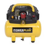 Powerplus POWX1721 COMPRESSOR 1100W 6L NO OIL 1,5HP Manuel du propri&eacute;taire