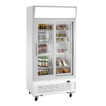 Bartscher 700833 Glass-doored refrigerator 776L WB Mode d'emploi
