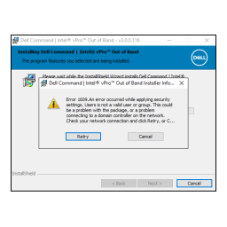 Dell Intel vPro Out of Band Command Manuel utilisateur | Fixfr
