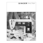 SINGER 744 Manuel utilisateur