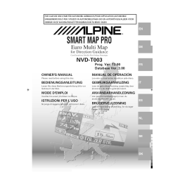 Alpine NVD-T334 Manuel utilisateur | Fixfr