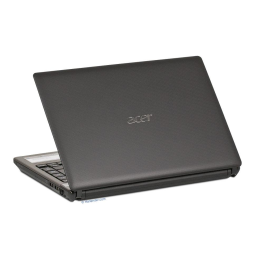 Acer Aspire 3750 Notebook Guide de démarrage rapide | Fixfr