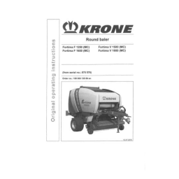 Krone RP 1260/1560 Mode d'emploi | Fixfr