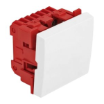 DeLOCK 81360 Easy 45 1-gang Switch 2-pole 1-way 45 x 45 mm, white  Fiche technique