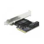 DeLOCK 90498 5 port SATA PCI Express x4 Card - Low Profile Form Factor Fiche technique