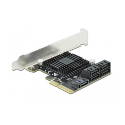 DeLOCK 90498 5 port SATA PCI Express x4 Card - Low Profile Form Factor Fiche technique | Fixfr