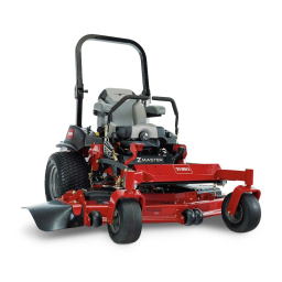 Toro Z597-D Z Master, With 72in TURBO FORCE Side Discharge Mower Riding Product Manuel utilisateur | Fixfr