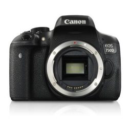 Canon EOS 750D Manuel du propriétaire | Fixfr