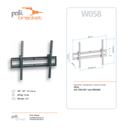 Poli Bracket W058 Fiche technique | Fixfr