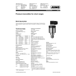 JUMO 404327 Pressure Transmitter Fiche technique