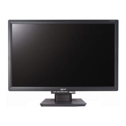 Acer AL2216W Manuel utilisateur | Fixfr