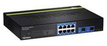 Trendnet RB-TEG-082WS 8-Port Gigabit Web Smart Switch Fiche technique | Fixfr