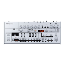 Roland TB-03 Bass Line Manuel du propriétaire | Fixfr