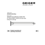 GEIGER SOLIDline VariousWireless Mode d'emploi