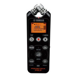 Yamaha Pocketrak PR7 : Manuel d'utilisation + Chat IA | Fixfr