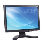 Acer X163W Monitor Guide de d&eacute;marrage rapide