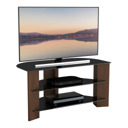 AVF Varano Walnut and Black Entertainment Center Guide d'installation | Fixfr