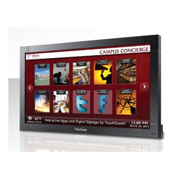 ViewSonic CDP4635-T DIGITAL SIGNAGE Mode d'emploi | Fixfr