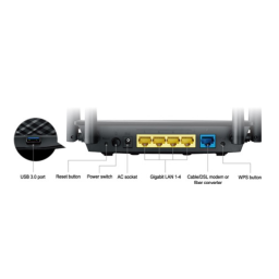 Asus RT-AC58U 4G LTE / 3G Router Manuel utilisateur | Fixfr