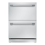 Thermador T24UR920DS 24-Inch Under-Counter double Drawer Refrigerator Manuel utilisateur