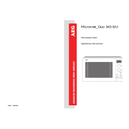 AEG MCD343EU-d Manuel utilisateur | Fixfr