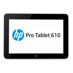 HP Pro Tablet 610 G1 PC Manuel utilisateur
