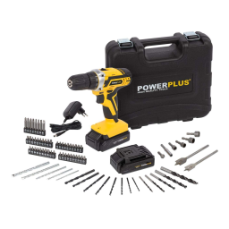 Powerplus POWX00825 DRILL/SCREWDRIVER 20V LI-ION 2BATT 133ACC Manuel du propriétaire | Fixfr