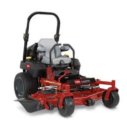 Toro Z580-D Z Master, With 52in TURBO FORCE Side Discharge Mower Riding Product Manuel utilisateur | Fixfr