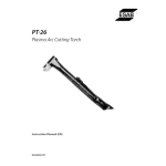 ESAB PT-26 Plasma Arc Cutting Torch Manuel utilisateur