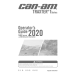 Can-Am Traxter T Series 2020 Manuel du propri&eacute;taire