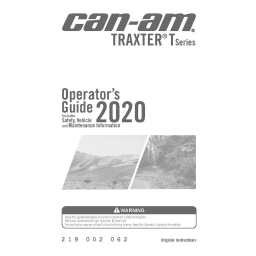 Can-Am TRAXTER T Series 2017 Manuel du propriétaire | Fixfr